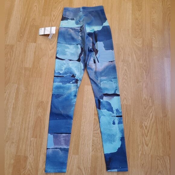NEW! Zella "Renew" Ultra High Waist Print Leggings - size XS in Blue - Picture 5 of 13